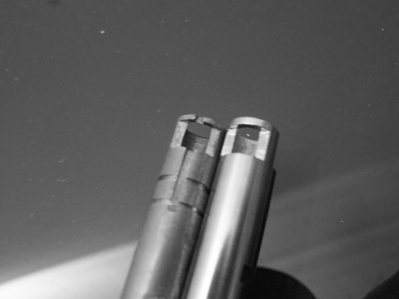 corte AEG (izquierda), corte VSR (derecha)